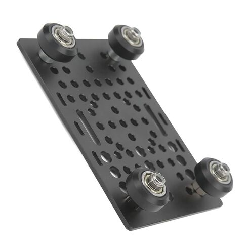 Aluminum Gantry Plate, V Groove 20mm-80mm 3D Printer Universal Guide Rail Extruded Aluminum Plate, Gantry Frame with 4 Plastic Sliding Plates and Bearings in Kuwait