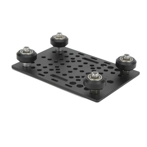 Aluminum Gantry Plate, V Groove 20mm-80mm 3D Printer Universal Guide Rail Extruded Aluminum Plate, Gantry Frame with 4 Plastic Sliding Plates and Bearings in Kuwait