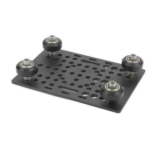 Aluminum Gantry Plate, V Groove 20mm-80mm 3D Printer Universal Guide Rail Extruded Aluminum Plate, Gantry Frame with 4 Plastic Sliding Plates and Bearings in Kuwait