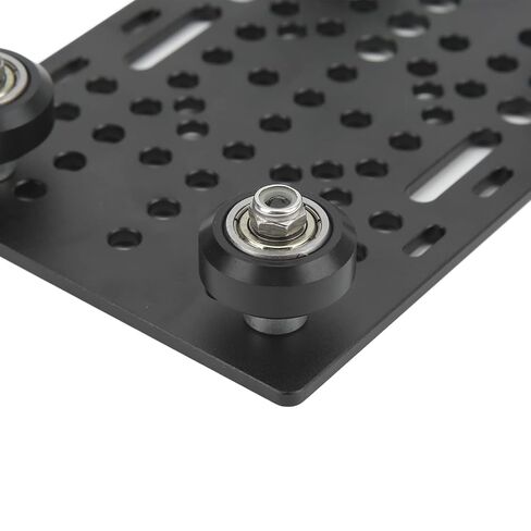 Aluminum Gantry Plate, V Groove 20mm-80mm 3D Printer Universal Guide Rail Extruded Aluminum Plate, Gantry Frame with 4 Plastic Sliding Plates and Bearings in Kuwait