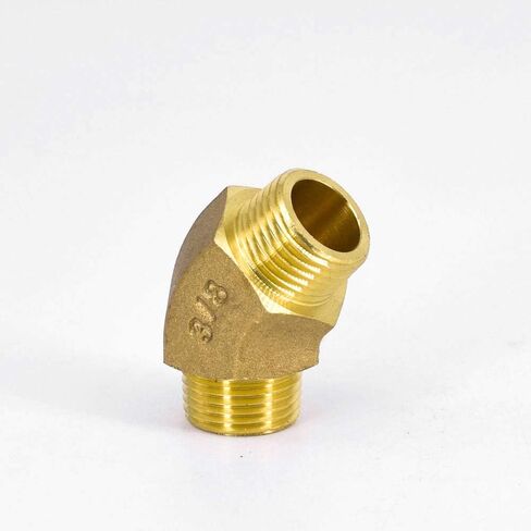 1/8" 1/4" 3/8" 1/2" 3/4" 1" 1-1/4" 1-1/2" 2" ذكر أنثى نحاس 45 درجة الكوع وصلة تركيب الأنابيب زيت الغاز المائي (متساوي ذكر BSP، 45 درجة الكوع_1/4") in Kuwait