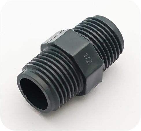 5 قطعة 1/2 "PVC تركيب الحلمة السداسية ، G1/2 X G1/2 ذكر الموضوع اقتران محول ، مفاصل توصيل الانابيب لنظام المياه السباكة in Kuwait