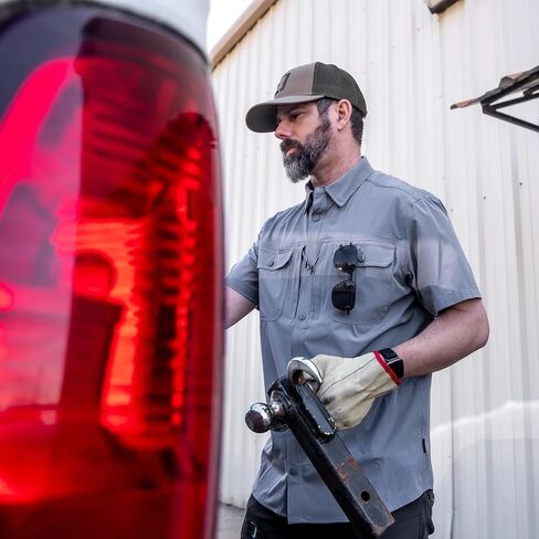 ELEMENT OUTDOORS Flexlite Short Sleeve Performance Hunting Button Down, Quick Dry Outdoor Shirt in Kuwait