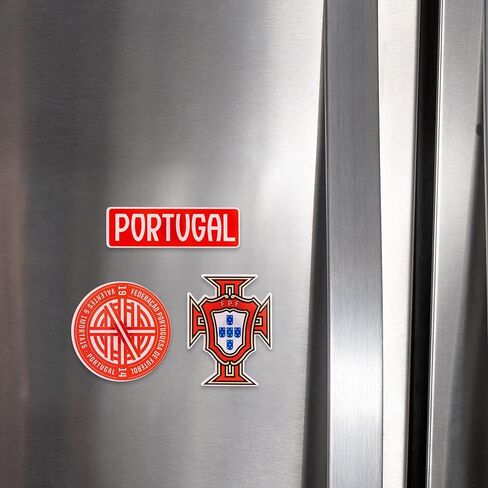 مغناطيس اتحاد كرة القدم البرتغالي ديزرت كاكتوس البرتغال، 3 عبوات من الأكريليك FPF Seleção das Quinas Futbal Football Team Soccer مرخص رسميًا (مجموعة المغناطيس A) in Kuwait
