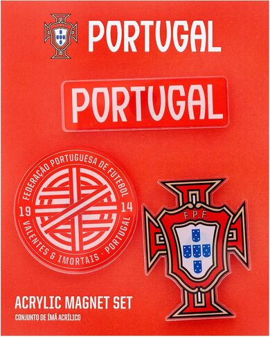 مغناطيس اتحاد كرة القدم البرتغالي ديزرت كاكتوس البرتغال، 3 عبوات من الأكريليك FPF Seleção das Quinas Futbal Football Team Soccer مرخص رسميًا (مجموعة المغناطيس A) in Kuwait