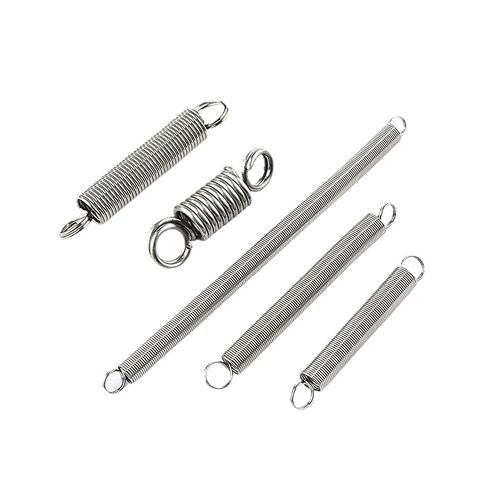2Pcs Wire Diameter 0.8mm 1mm 1.2mm O Ring Hook Tension Spring 304 Stainless Steel Closed Hook Extension Spring(50mm,6mm,1.0mm) in Kuwait