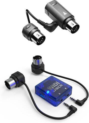 CME WIDI Master + WIDI Jack Pack - قم بتوصيل أجهزة MIDI عبر منافذ DIN MIDI ذات 5 سنون - زمن استجابة منخفض للغاية يبلغ 3 مللي ثانية بتقنية Bluetooth MIDI in Kuwait