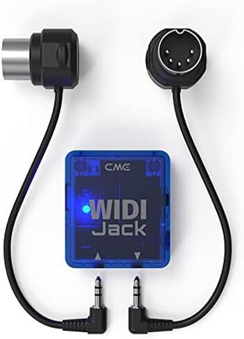 CME WIDI Master + WIDI Jack Pack - قم بتوصيل أجهزة MIDI عبر منافذ DIN MIDI ذات 5 سنون - زمن استجابة منخفض للغاية يبلغ 3 مللي ثانية بتقنية Bluetooth MIDI in Kuwait
