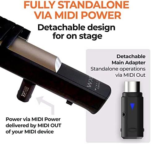 CME WIDI Master + WIDI Jack Pack - قم بتوصيل أجهزة MIDI عبر منافذ DIN MIDI ذات 5 سنون - زمن استجابة منخفض للغاية يبلغ 3 مللي ثانية بتقنية Bluetooth MIDI in Kuwait