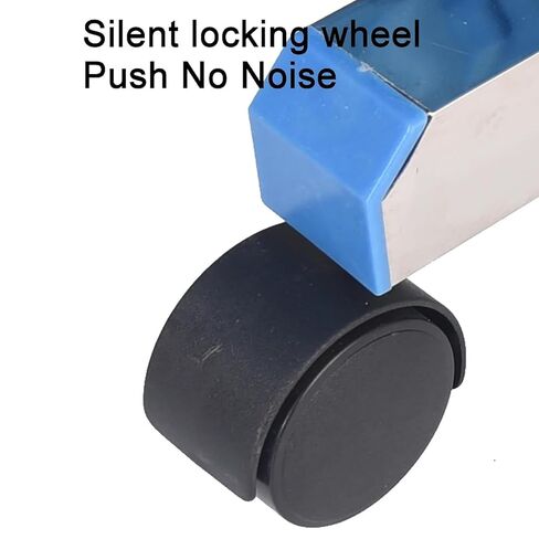 Heavy-Duty 4 Folding Panel Screen, Medical Privacy Screen - On Wheels | Stainless Steel Oxford Cloth Material for Hospital Clinics Etc - Foldable Privacy Curtains in Kuwait