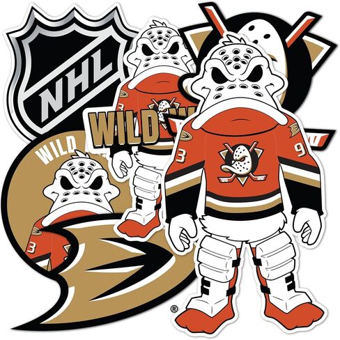 Desert Cactus Anaheim Ducks Team NHL National Hockey League Sticker Vinyl Decal Laptop Water Bottle Car Scrapbook (T2 - Mascot) in Kuwait