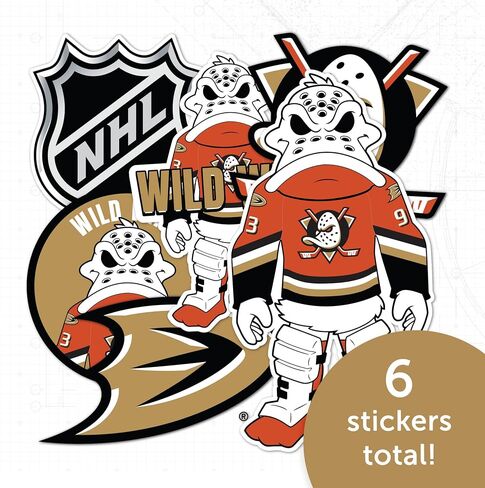 Desert Cactus Anaheim Ducks Team NHL National Hockey League Sticker Vinyl Decal Laptop Water Bottle Car Scrapbook (T2 - Mascot) in Kuwait