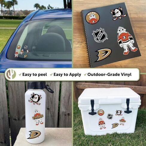 Desert Cactus Anaheim Ducks Team NHL National Hockey League Sticker Vinyl Decal Laptop Water Bottle Car Scrapbook (T2 - Mascot) in Kuwait
