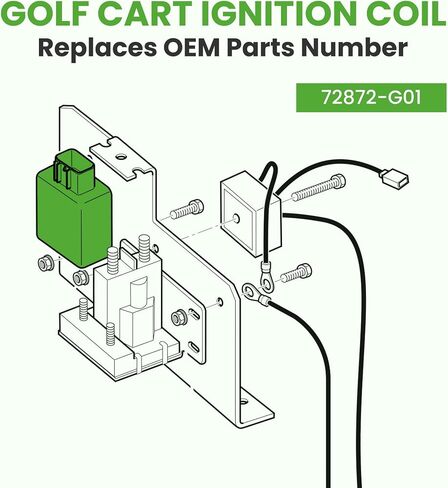 10L0L CDI Ignitor Igniter CDI Box لعربة الجولف EZGO مع محرك MCI 2004-2008، يستبدل EPIGC108 72872-G01، وحدة الإشعال لمحرك عربة الجولف بالغاز EZGO in Kuwait