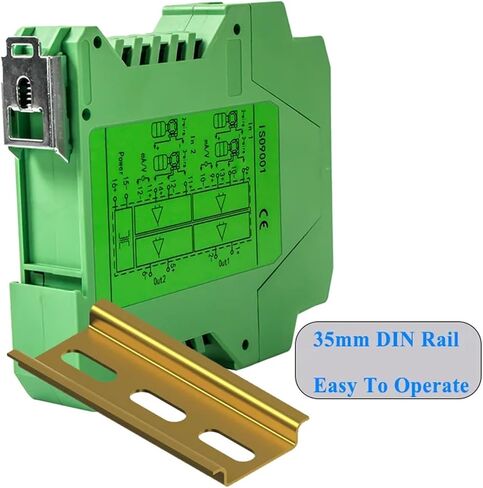 DC Signal Isolator Signal Isolator Power Current Transmitter 4-20mA to 0-10V Distribution Splitter Analog Isolation 0-5V(1 Input 3 Output,Input 0-20MA_DC24V Power Supply_0-20MA) in Kuwait