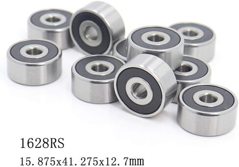 Power Transmission Products 1628 2RS 1628RS ABEC-1 5/8" x1 x1/2" inch Ball Bearings 15.875mm x 41.275mm 12.7mm in Kuwait