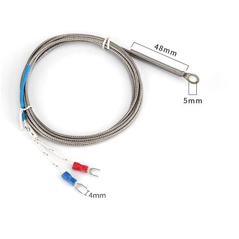5mm Hole Washer K/E Type Thermocouple Temperature Sensor Probe 1/2/3/4/5M Cable for Industrial Temperature Controller | K Type 5M in Saudi Arabia