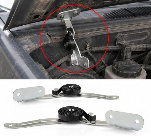 2x Hood Hinge 615343329291 Direct Replaces Maintenance High Performance Driver and Passenger Side F4TZ16826A for Pickup in Kuwait