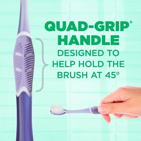 GUM Sensitive Clean Technique Toothbrush for Adults with Ultra-Soft, Ultra-Fine Tapered Bristles for Deeper Reach and Sensitive, Compact Head, 1 Count (Pack of 6) in Kuwait