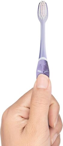 GUM Sensitive Clean Technique Toothbrush for Adults with Ultra-Soft, Ultra-Fine Tapered Bristles for Deeper Reach and Sensitive, Compact Head, 1 Count (Pack of 6) in Kuwait