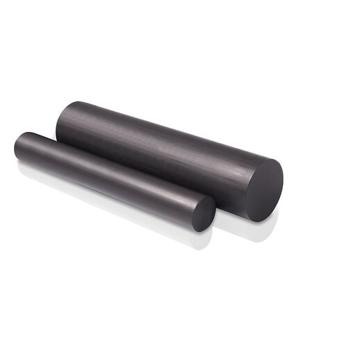 HDPE (البولي إيثيلين عالي الكثافة) قضيب بلاستيكي مستدير 2 1/2 بوصة × 12 بوصة لون أسود in Kuwait