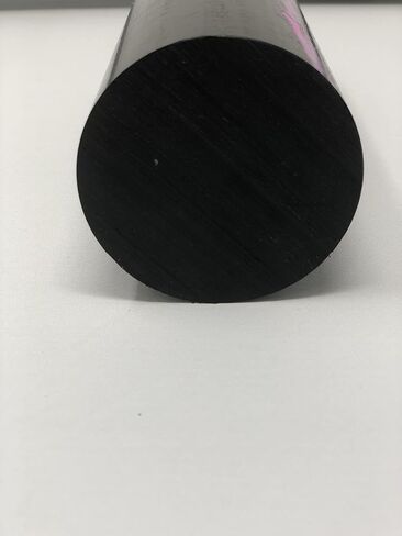 HDPE (البولي إيثيلين عالي الكثافة) قضيب بلاستيكي مستدير 2 1/2 بوصة × 12 بوصة لون أسود in Kuwait