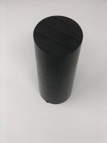 HDPE (البولي إيثيلين عالي الكثافة) قضيب بلاستيكي مستدير 2 1/2 بوصة × 12 بوصة لون أسود in Kuwait