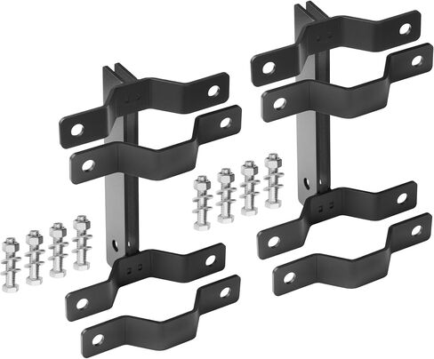 2 Pack 2-3/8" Round Street Sign Mount Bracket | 1/8" Thick in Kuwait