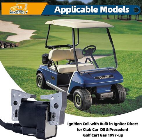 Ignition Coil with Built in Ignitor Direct for Club Car DS & Precedent Golf Cart Gas 1997-up FE290 FE350 FE400 Replace OEM 101909201 1019092-01 in Kuwait