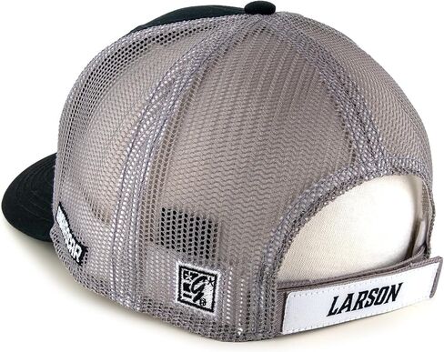 The Game Kyle Larson Big Number 5 NASCAR Mesh Back Hat أسود/رمادي in Kuwait
