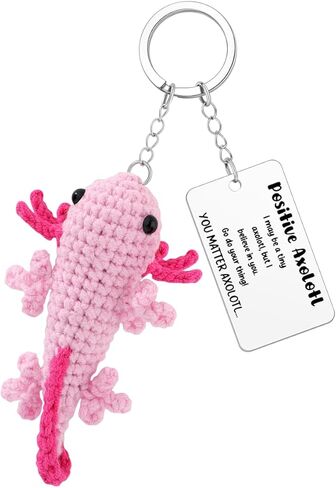 JoycuFF Axolotl هدايا للنساء، سلسلة مفاتيح Axolotl من الفولاذ المقاوم للصدأ للنساء، هدايا عيد الميلاد وعيد الميلاد للابنة in Kuwait
