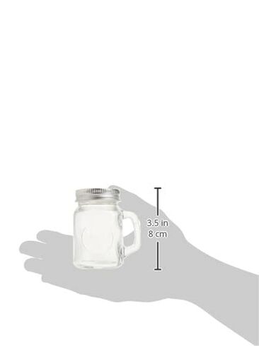 Circleware Mason Jar Rooster Mug Salt and Pepper Shakers, 5 oz, Clear in Kuwait