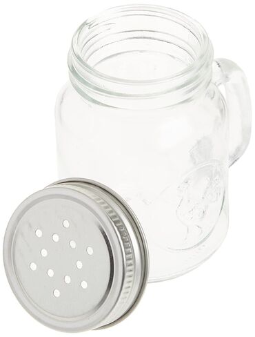 Circleware Mason Jar Rooster Mug Salt and Pepper Shakers, 5 oz, Clear in Kuwait