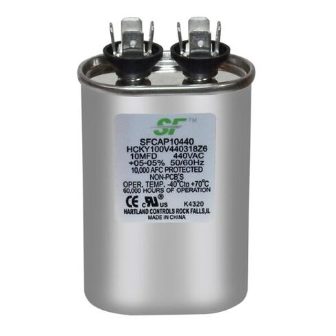 10MFD 440VAC بيضاوي، مكثف SF - SFCAP10440 in Kuwait
