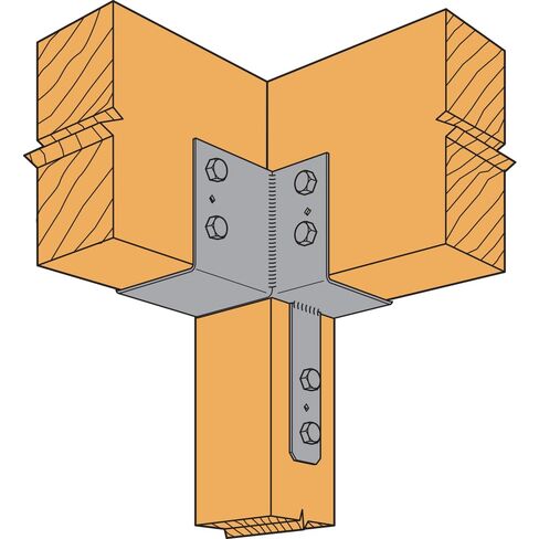 Simpson Strong-Tie ECCLL666 - غطاء عمود نهاية على شكل حرف L ECCLL لـ 6X عوارض و6X Post - قوس تأطير يسار منحرف للدعم الهيكلي في مشاريع تحسين المنزل in Kuwait