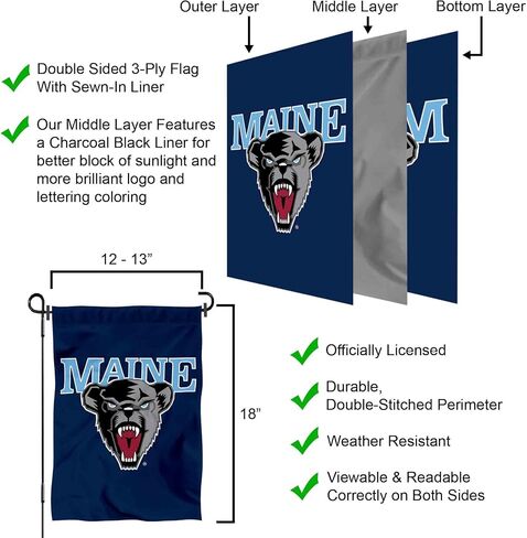Maine Black Bears Garden Flag in Kuwait