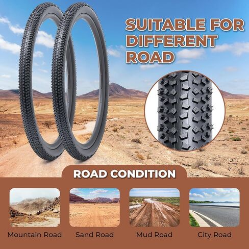 قطعتان من إطارات الدراجة مقاس 29x2.35، متينة قابلة للطي مقاس 29 بوصة 60-622 29x2.35 إطارات الدراجات الجبلية، إطارات دراجة بديلة للدراجات الجبلية MTB على الطرق الوعرة، الفاصلة in Kuwait