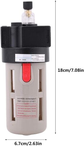 Oil Lubricator, G1/4 BL-2000 Metal Automatic Lubricator Air Source Treatment for Pneumatic System for Air Compression in Kuwait