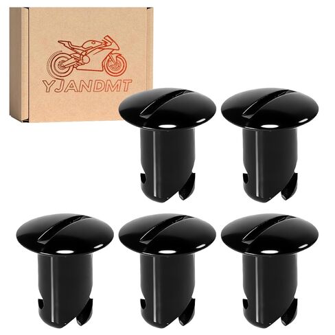 Black Stainless Steel 7/16" Button Oval Head Turn Quarter Dzus Fasteners .500 Grip 20-Pack in Kuwait