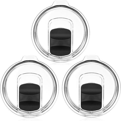 30 oz Tumbler Lid for Yeti, 2 Pack Magnetic Top Replacement for 30 oz Tumbler, 14 oz Mug and 35 oz Straw Mug, Replacement Cover, Spill Proof (transparent 3 Pack) in Kuwait