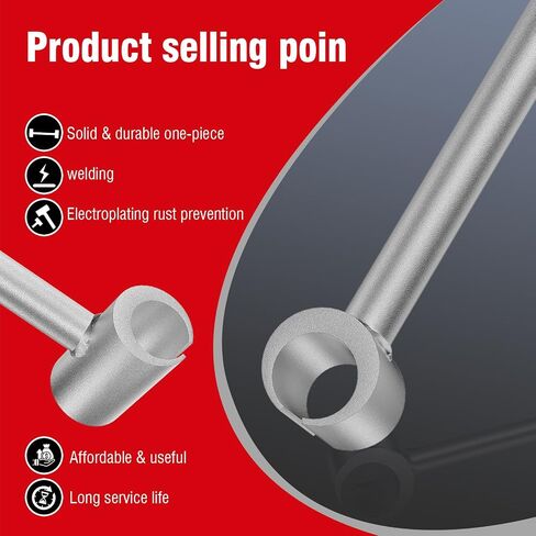 Door Hinge Adjustment Tool, 9-25mm Diameter Hinge Adjustment Wrench, A Door Hinge Repair Tool Suitable for Residential, Firefighting, Industrial, Security (Matte Silver White, 14-19mm) in Kuwait