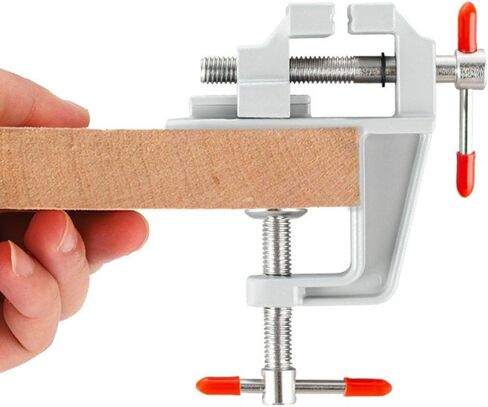 Multi-functional Aluminum Alloy Bench Vise, DIY Jewelry Electronics Workbench Mini Clamp, Manual Hand Tool, Metal Construction in Kuwait