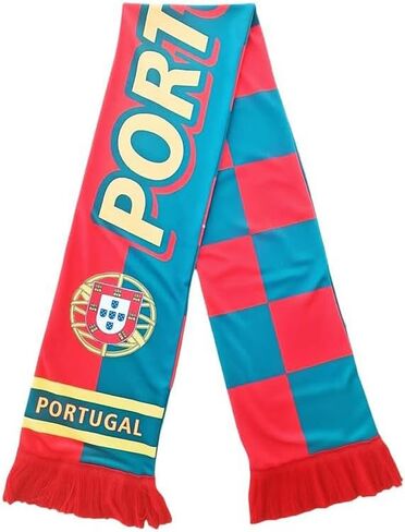 2026 World Cup Portugal Soccer Fan Scarf, Double Sided Scarf for Sport Fans in Kuwait