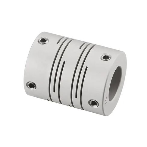 Parallel Line Coupling D25L31 6/6.35/7/8/12mm Aluminum Alloy Groove Type Elastic 1Pcs(8x12) in Kuwait