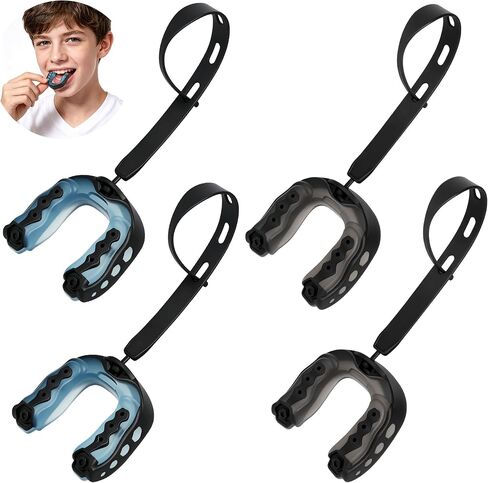 4Pack Football Mouth Guard, Soft Youth Mouth Guard, Professional Sports Mouthpiece for Boxing, Hockey, Basketball, Lacrosse in Kuwait