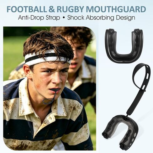 4Pack Football Mouth Guard, Soft Youth Mouth Guard, Professional Sports Mouthpiece for Boxing, Hockey, Basketball, Lacrosse in Kuwait