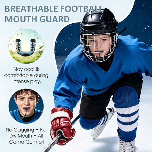 4Pack Football Mouth Guard, Soft Youth Mouth Guard, Professional Sports Mouthpiece for Boxing, Hockey, Basketball, Lacrosse in Kuwait