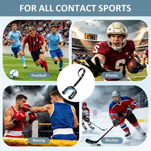 4Pack Football Mouth Guard, Soft Youth Mouth Guard, Professional Sports Mouthpiece for Boxing, Hockey, Basketball, Lacrosse in Kuwait