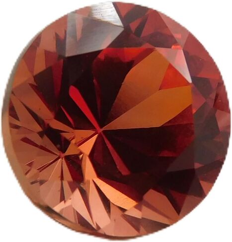 Genuine Round Ring Size Fire Orange Sapphire 3.75 Ct Certified Loose Gemstone in Kuwait