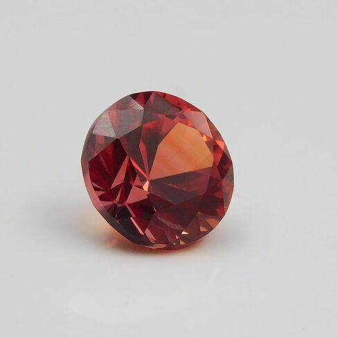 Genuine Round Ring Size Fire Orange Sapphire 3.75 Ct Certified Loose Gemstone in Kuwait